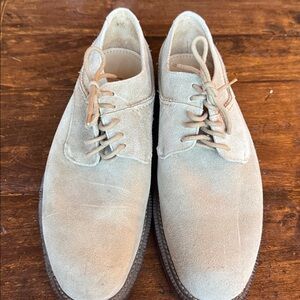 Coke Haan Country Tan Suede Lace-Up Shoes
